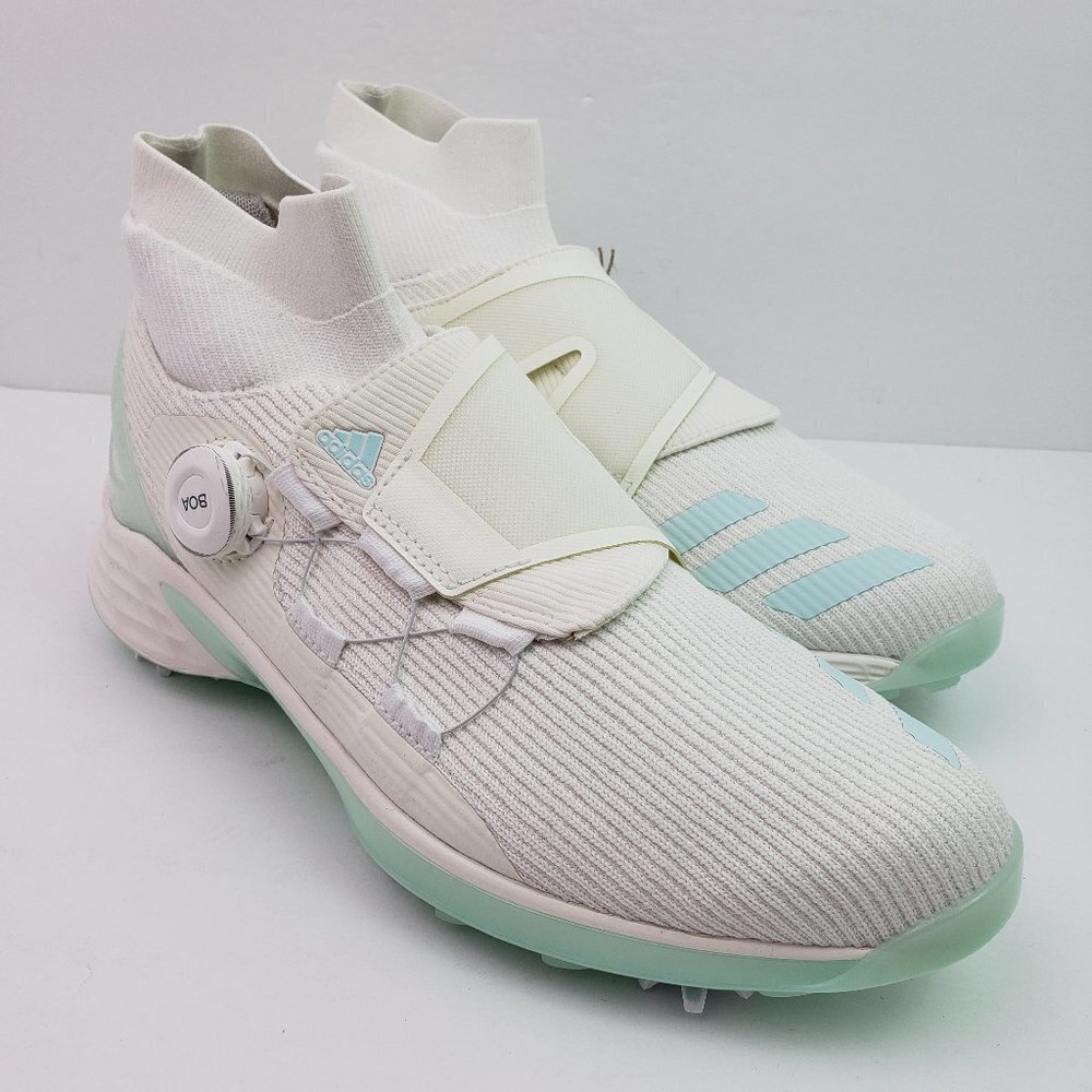 New Adidas Zg21 Motion Primegreen Boa Mid Cut Womens Size 10 Golf Shoes Gy7615